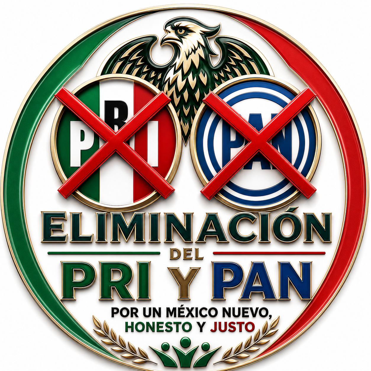 Eliminación del PRI y PAN